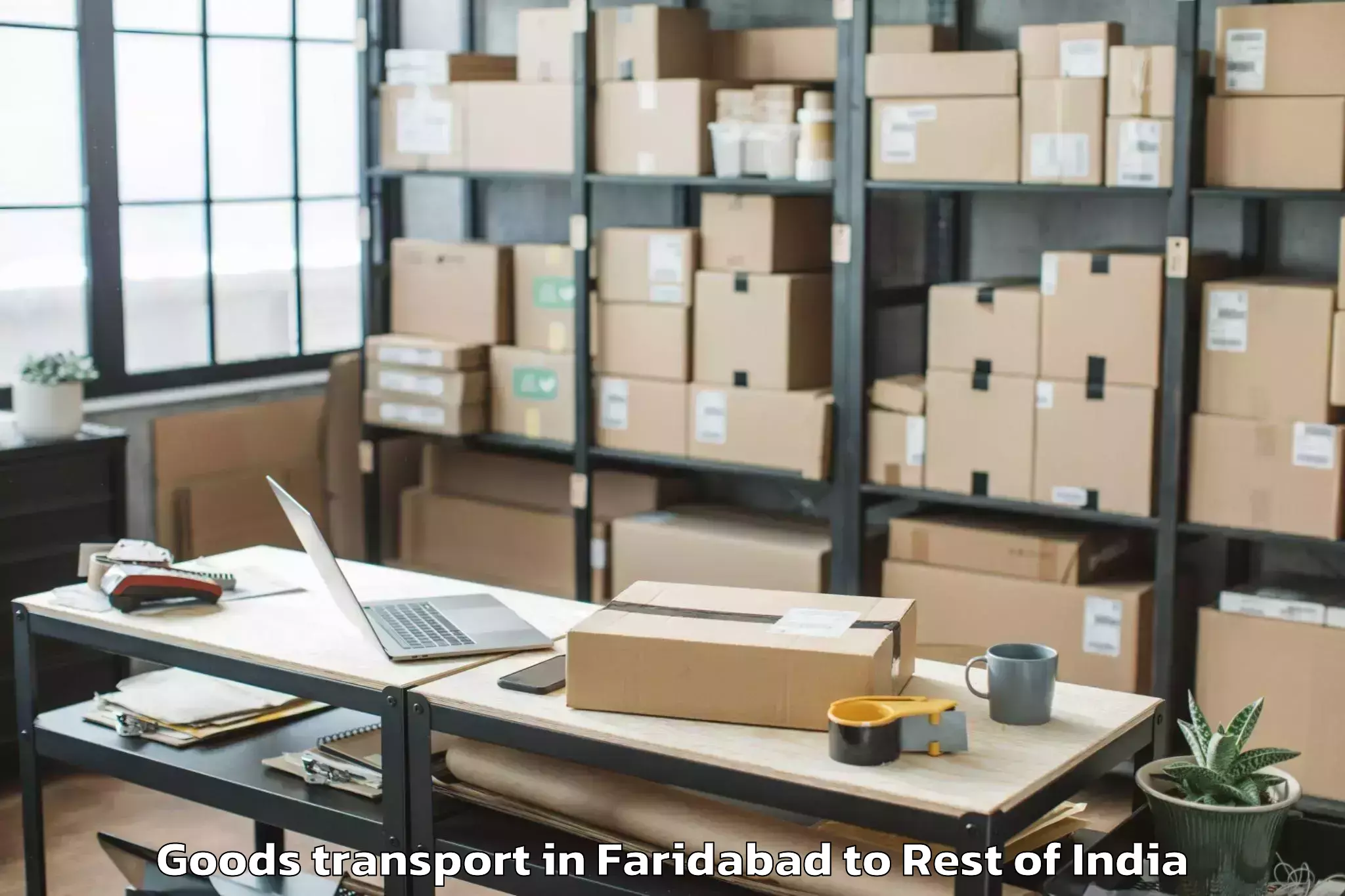 Book Faridabad to Nowshehra Goods Transport Online